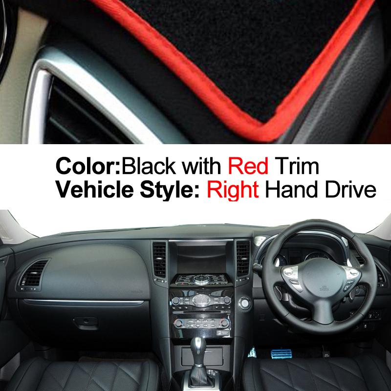 Copertura Cruscotto Interno Auto Per Infiniti FX FX35 FX37 FX45 FX50 QX70 2008 - 2020 Tappetino Protettore Console Dashmat 2019 2018