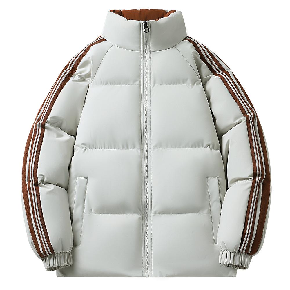 

Cotton Jacket Men s Winter Thick Cotton Jacket Men and Women Loose Casual Jacket Cotton Jacket Thickened Stand Collar Cotton Jacket S