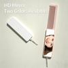 2 in 1 Anti-Static Foldable Hair Comb with Small Makeup Mirror Mini Portable for Travel Cosmetic Touch-ups