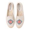 Espadrile LUXSOLE Pantofi Casual Femei cu Platformă Joasă din Cânepă Brodată, Vârf Rotund Primăvară/Toamnă Confortabili
