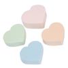 4Pcs Makeup Sponge Soft Heart Shape Wet Dry Use Powder Blush Foundation Blender Sponge