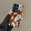 Rust Stained Design Phone Case Suitable for Samsung S25 24 23 22 21 20 Plus/Ultra/FE Anti Drop and Shockproof Back Cover