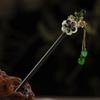 1Pc Wooden Hairpin Headwear for Women'S Chinese Flower Tassel Hair Sticks Headdress Elegant Hair Styling Accessories Gifts
