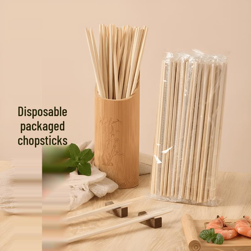 Zhi Shi Individually Wrapped Bamboo Chopsticks, 100 Pairs