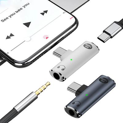 2-in-1 USB Type C To 3.5mm Headphone and Charger Adapter PD 100W Audio Aux Adapter USB C Splitter for Xiaomi Huawei iPhone 15 16