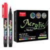 Pennarello Pittura Acrilica a Base d'Acqua per Fai da Te, Graffiti, Pittura Corporea - Pennarello Pittura per Diario Personale con Punta Morbida
