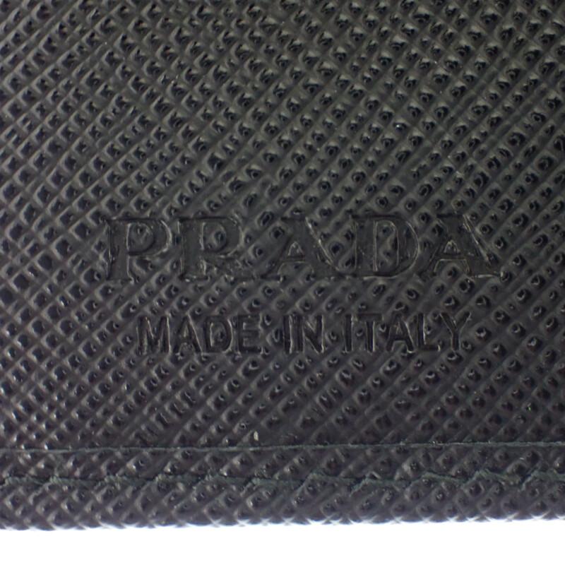 PRADA  2MO008_QHH_F0002 Bifold Wallet black Safiano mens