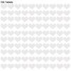 100Pcs Wall Decoration Mirror Acrylic Heart Sticker Self-adhesive 3D Decal for Kids Bedroom Living Room