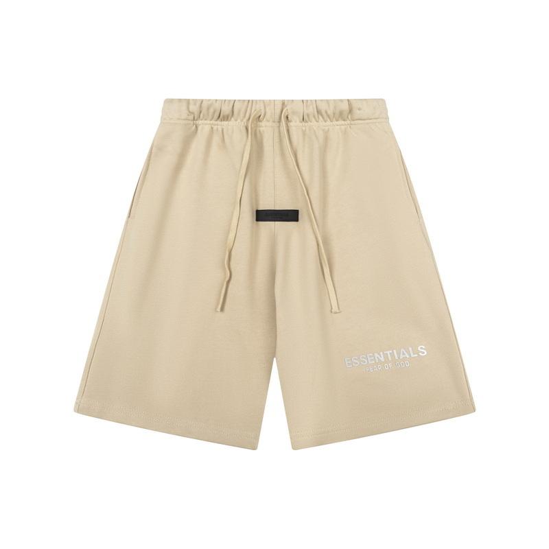 2629 Fear Of God Essentials Basic Street Style Men Letter Print Shorts Multi‑Colors Loose Summer Leisure Sports Shorts