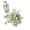 1Pc Fresh Pastoral Style Simulation 5-pronged Wintersweet Baby's Breath Bunch of Flowers