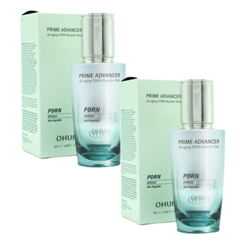 

OHUI Prime Advancer De-Aging PDRN Booster Shot 50мл | Інтенсивна ампула для відновлення шкіри | Есенція проти старіння та для пружності | Корейська сироватка для догляду за шкірою 50ml 2ea