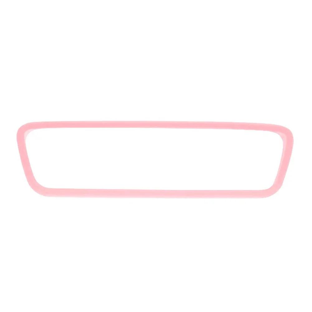 

Для Tesla Model 3 Y новая рамка для зеркала заднего вида, аксессуары для интерьера, отделка для зеркала заднего вида, силиконовая резина розовый