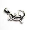 [World Accessories Carmelo] Polynesia Hawaii Maori Lizard Tribe Pendant Top Sterling Silver 925