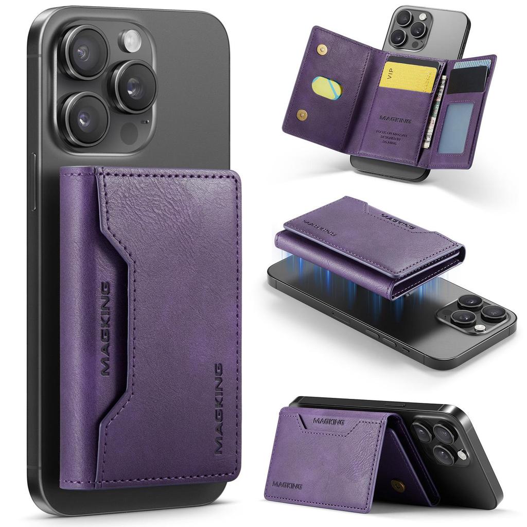 K2 MagSafe Anti-Theft Triple-Fold Magnetic Card Holder for iPhone 16 Pro Max