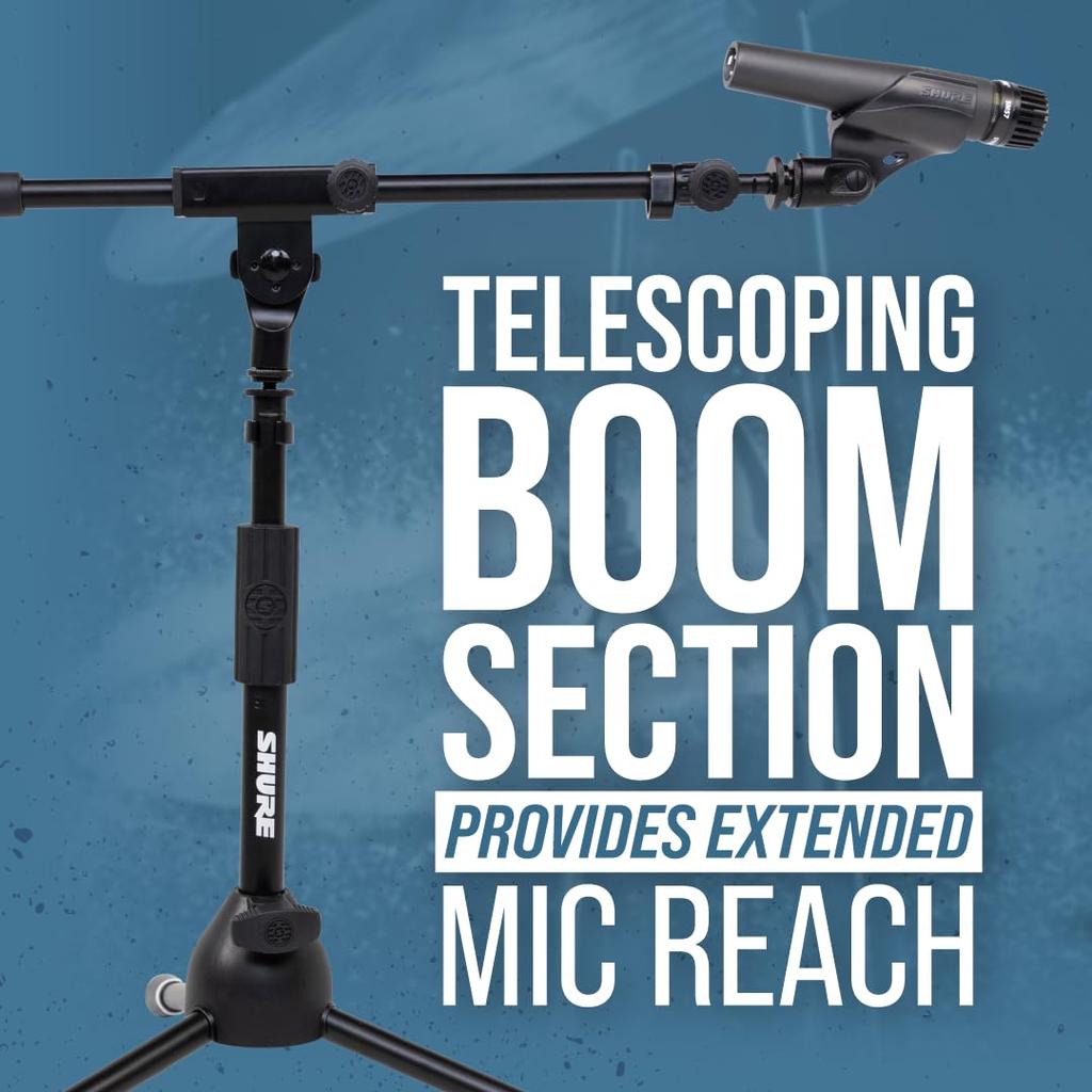 Shure by Gator Microphone Short Boom Tripod Stand, Type, SH-TRIPODSTANDLP []