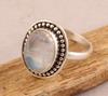 Solid 925 Sterling Silver Moonstone Gemstone Ring Bohemian Ring Gift For Her Wedding Engagement Gift