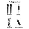 2 PCS Professional Wireless Microphone System with Receiver UHF Handheld Mic Speaker Karaoke Meeting Party