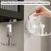 2 Pack Multifunctional 6 Claw Rotating Hook Suction Cups Swivel 360 Degree Hangers Wall Organizers Hanging Storage Rack
