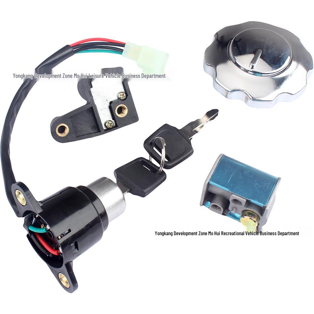 Ignition, Fuel Tank, Helmet, and Handlebar Locks for Italika Models FT125, DT150, FT150, Italy Compatible
