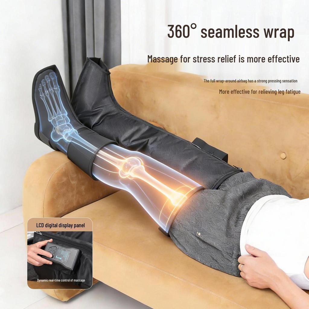 5-Airbag Full Wrap Leg Massager with Simulated Air Wave Massage