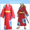 Costume Cosplay One Piece Paese di Wano per i Fan di Monkey D Luffy