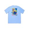 Li Ning X Pablo Ientile Drop Shoulder Sleeve T Shirt Unisex Bright Sky Blue AHSU217-5
