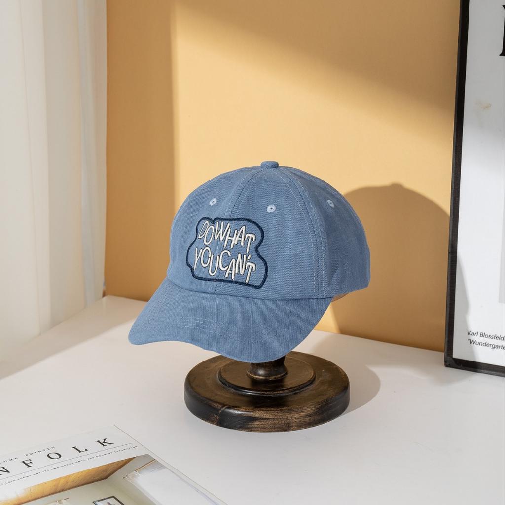 New letter embroidered breathable baseball cap sun hat versatile face cap