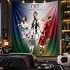 Duvara Asılan Goblen Cristiano Ronaldo Baskılı Kumaş Oturma Odası Yatak Odası Ev Dekorasyonu İçin