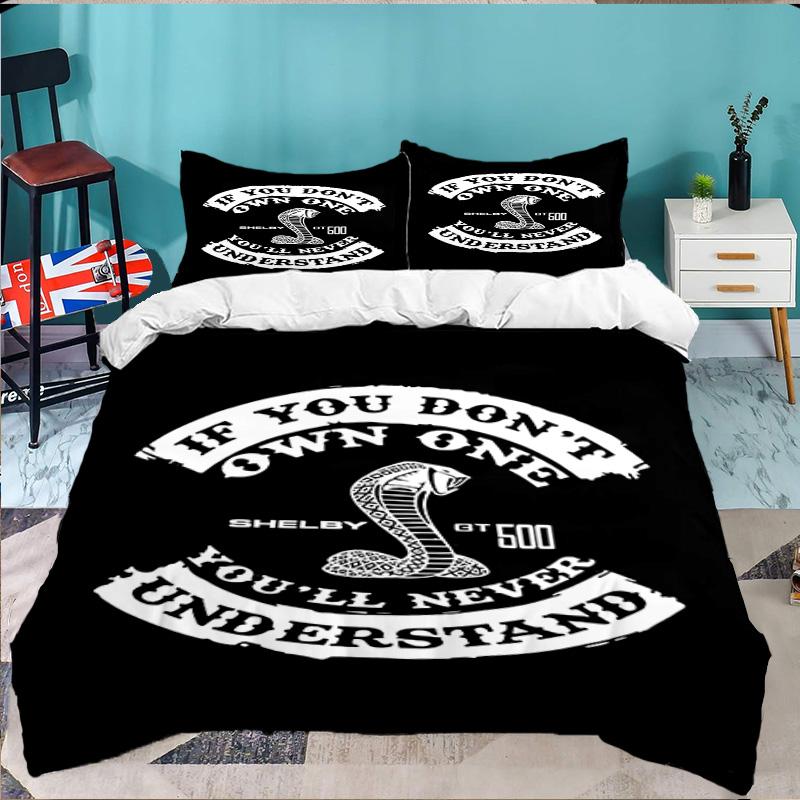 3PCS Snake Car Bedding Set,Including 1pc Duvet Cover And 2pcs Pillowcases Perfect for Bedroom, Dormitory, Large size Fan Christmas gift