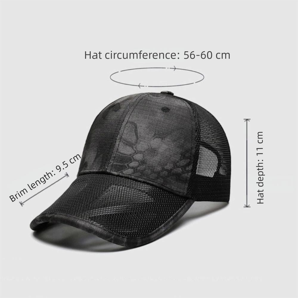 Summer Baseball Cap Breathable Sun Protection Sun Hat Adjustable Mesh Sunscreen Hat for Outdoor Activities