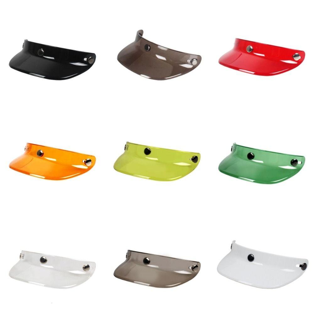 3 Druckknopf-Helmzubehör Universell passend Jethelm-Visier Rollerhelm