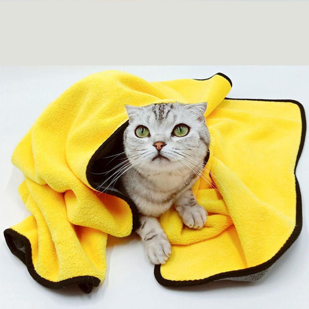 

Quick Drying Microfiber Breathable Pet Bath Supplies Dog Towel Cat Shower Towel Cleaning Tool XL