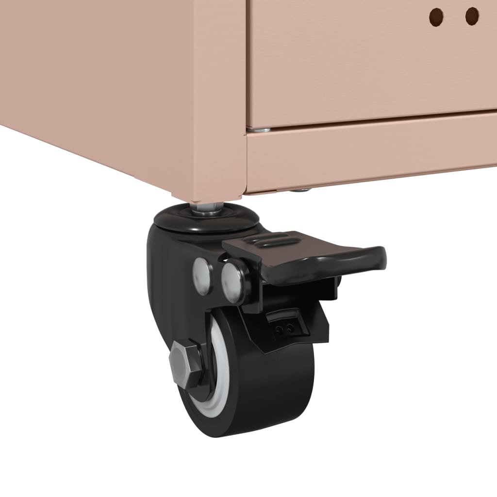 Rosa TV-Ständer 68 x 39 x 43,5 cm Stahl