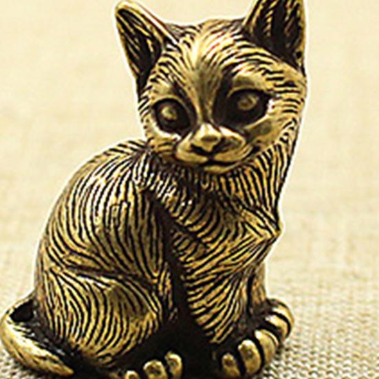 Cute Decorative Decorate Compact Animal Characters Toys for Home Cat Figurine