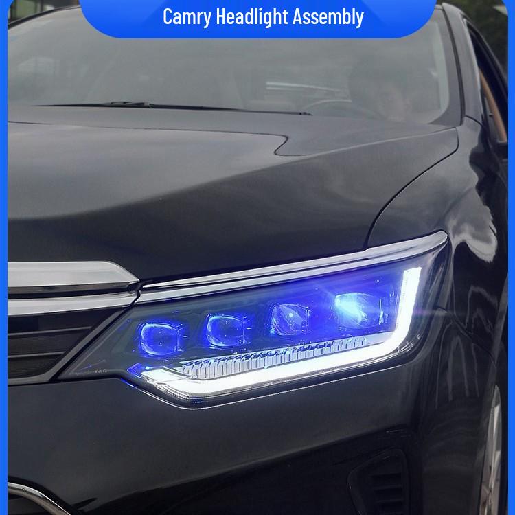 

Светодиодная фара в сборе с хрустальной линзой для Toyota Camry 2015-2017 годов - Включает дневной ходовой огонь Pair
