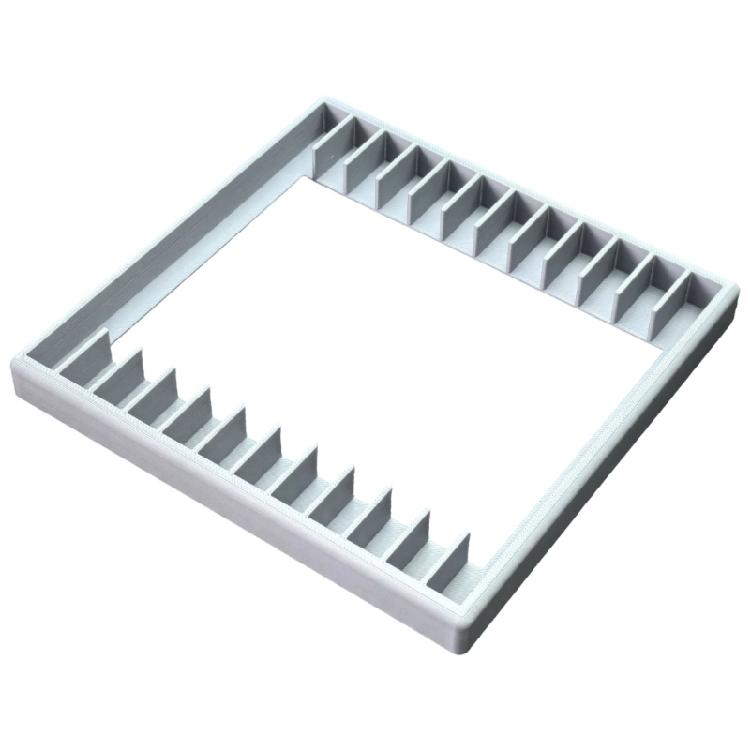 Disc Case Collection Display Stand with 12 Separate Dividers to Keep Each Case Vertical, Separated, and Visible for Browsing