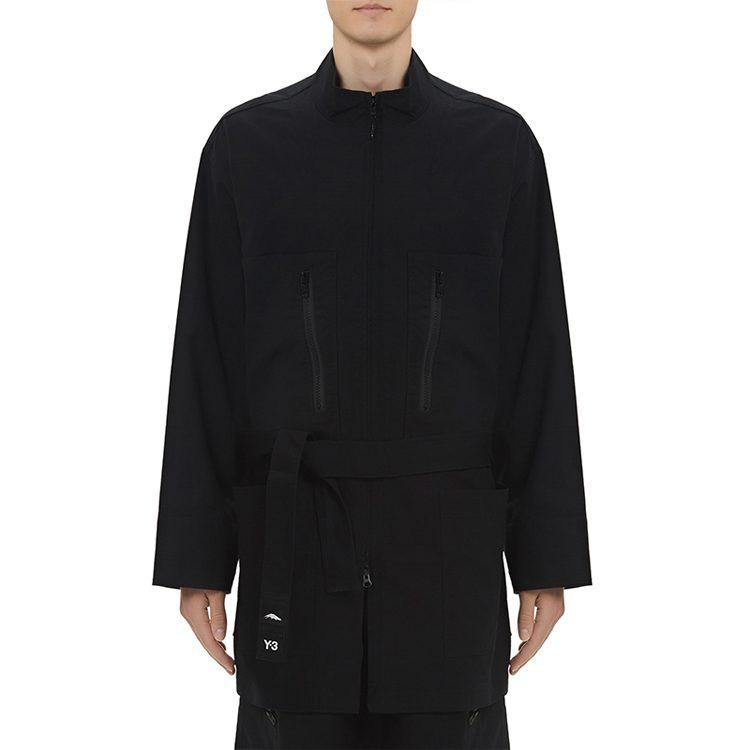 Y 3 Jackets Men's Black Stand Collar Moderate Other GK4795