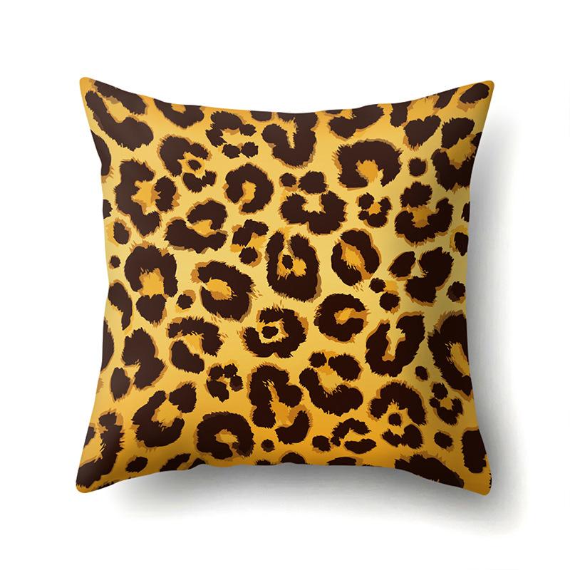 Motif Léopard Nordique Moderne Abstrait Taie d'Oreiller en Polyester Décoration de Voiture Maison Imprimée Taie d'Oreiller Repose-Lombaire