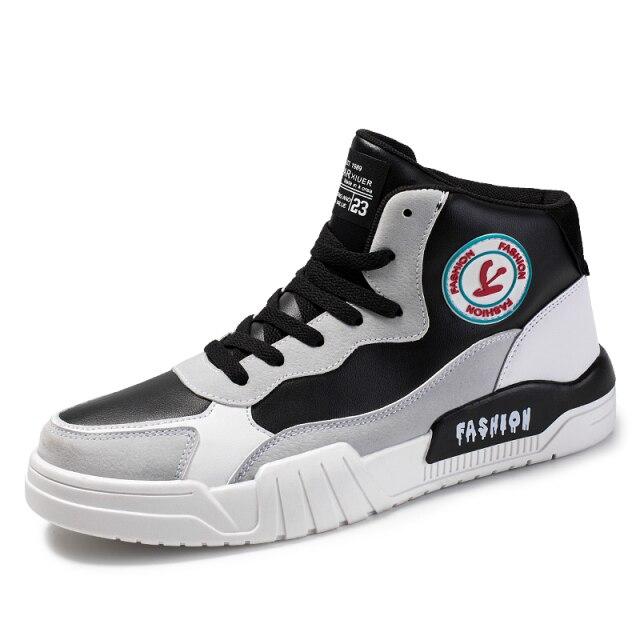 

Мужские кроссовки из искусственной кожи, спортивная обувь, мужские легкие кроссовки на плоской подошве, мужская спортивная обувь с высоким берцем для мужчин, обувь для бега 41