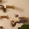 Wall-Mounted Cat Scratching Furniture Cat Tree Tower Cats Climbing Perches Scratching Post Pet Wall Steps for Sleeping Playing