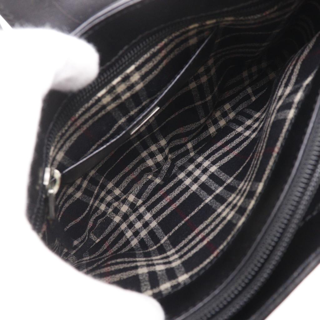BURBERRY Shoulder Bag black Calfskin Women Used