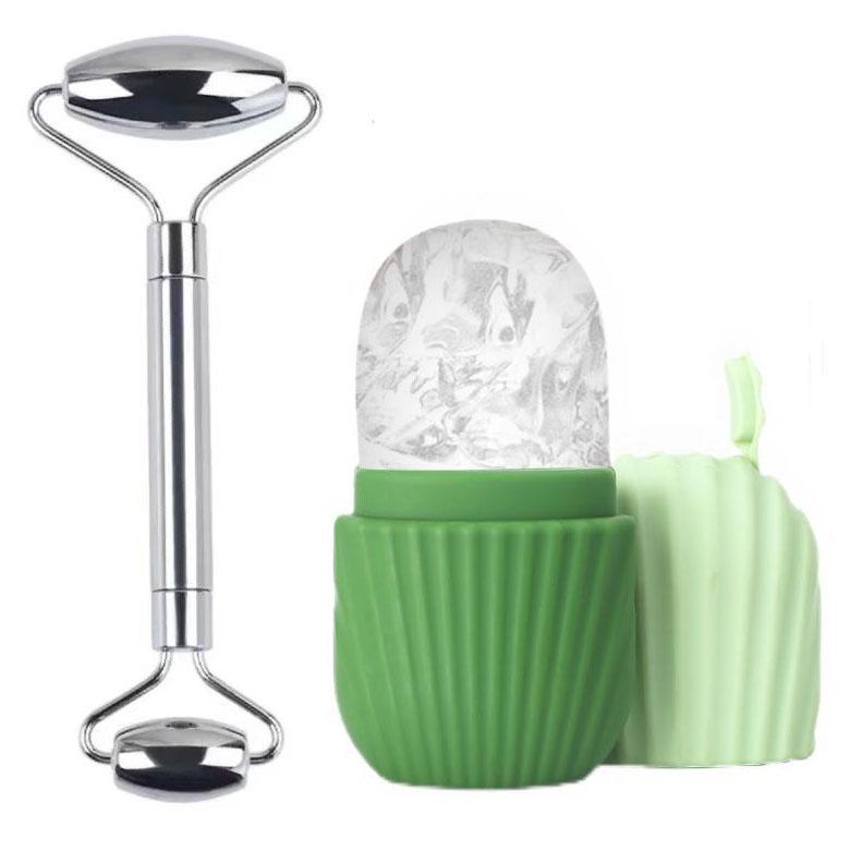 2Pcs  Ice Roller Set Face Massage RollerIce Face Roller Facial Skincare Lifting Contouring Facial Cleansing Skin Care Tools