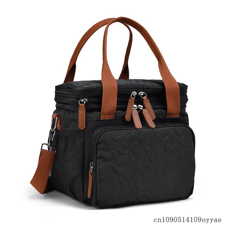 Large-Capacity Portable Lunch Bag, Picnic Bag, Outdoor Large-Capacity Portable Lunch Bag Waterproof Bag Outdoor Travel Mommy Bag