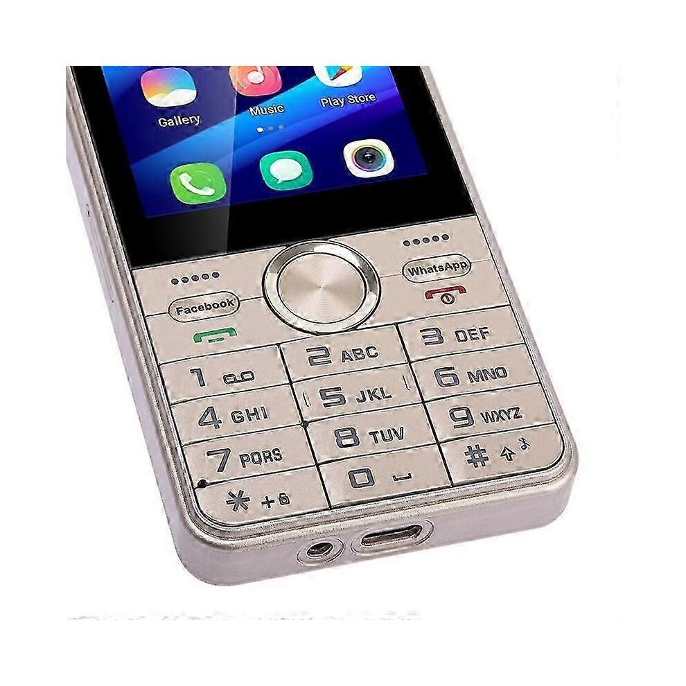 (Oro) Uniwa A3501 Smartphone 2GB + 16GB Pantalla de 3.5 Pulgadas Whatsapp Android 8 Teléfono Batería de 2500mAh - Negro