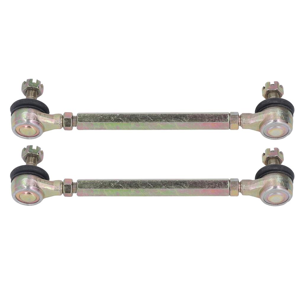 2 Pcs Tie Rod Ball Joint M10 10mm Thread Steel Alloy Sway Bar End Set for 50cc 70cc 90cc 110cc ATV Four Wheeler Quad