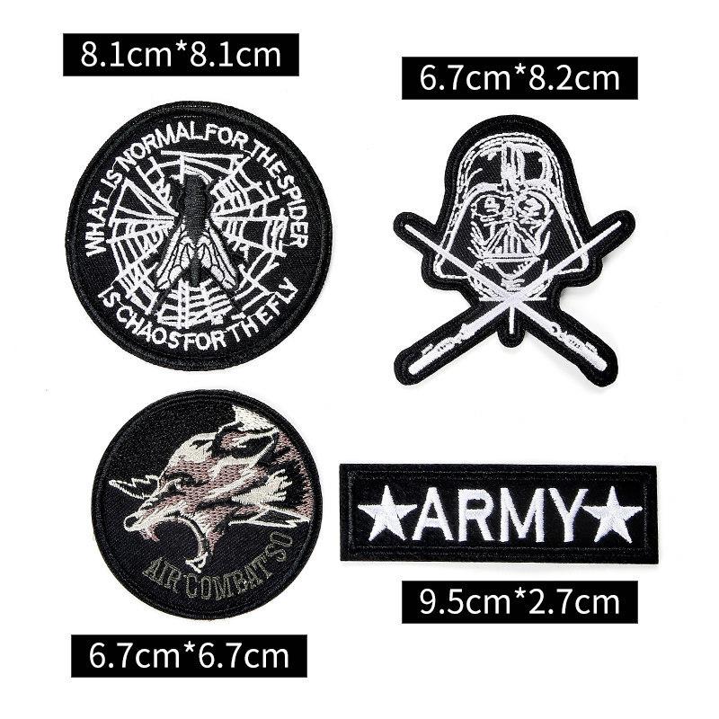 Badge Cloth Sticker Clothes Pants Patch Sticker Down Jacket Jeans Hole Repair Sticker Pattern Embroidery Sticker