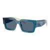 Prada Personalized Design Acetate Rectangular Sunglasses Men's Blue