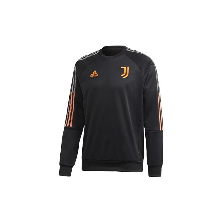 adidas Juve Travel Swt Juventus Soccer/Football Sports Pullover Black Men s FR4208 XS