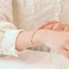 Ultra-Fine Rainbow Small Tourmaline Bracelet  Style Female Gradient Ins Niche Design Light Luxury Bracelet