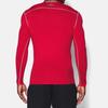 Under Armour Wysoka Elastyczność Trening Wydajnościowy Rozgrzewka Fitness Top Męskie Topy Czerwony 1265650-600